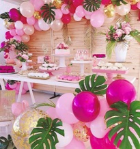 decoracion fiesta invitaciones flamingos